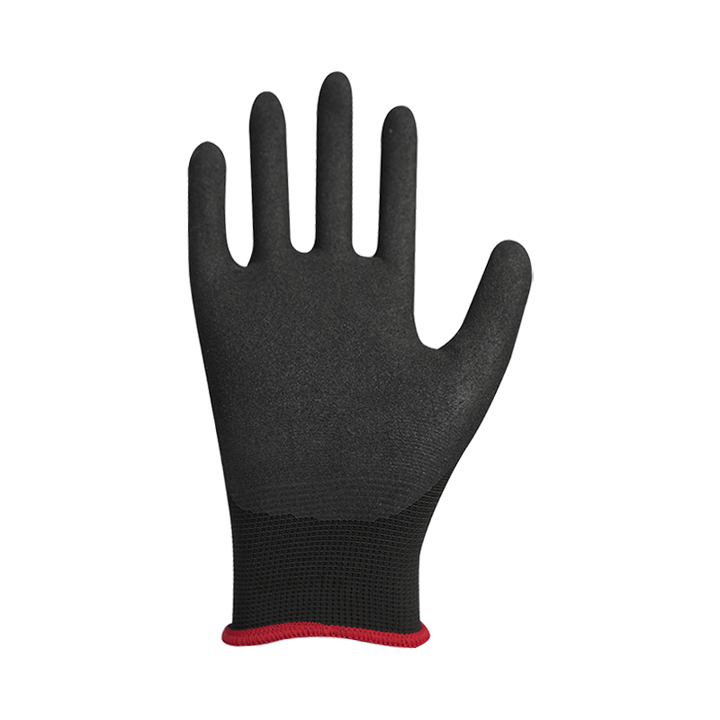 13G polyester liner med sandholdig nitrilbelegg