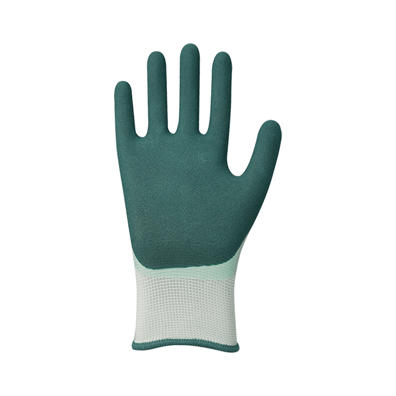 13G polyester liner med sandaktig nitril dobbel belegg