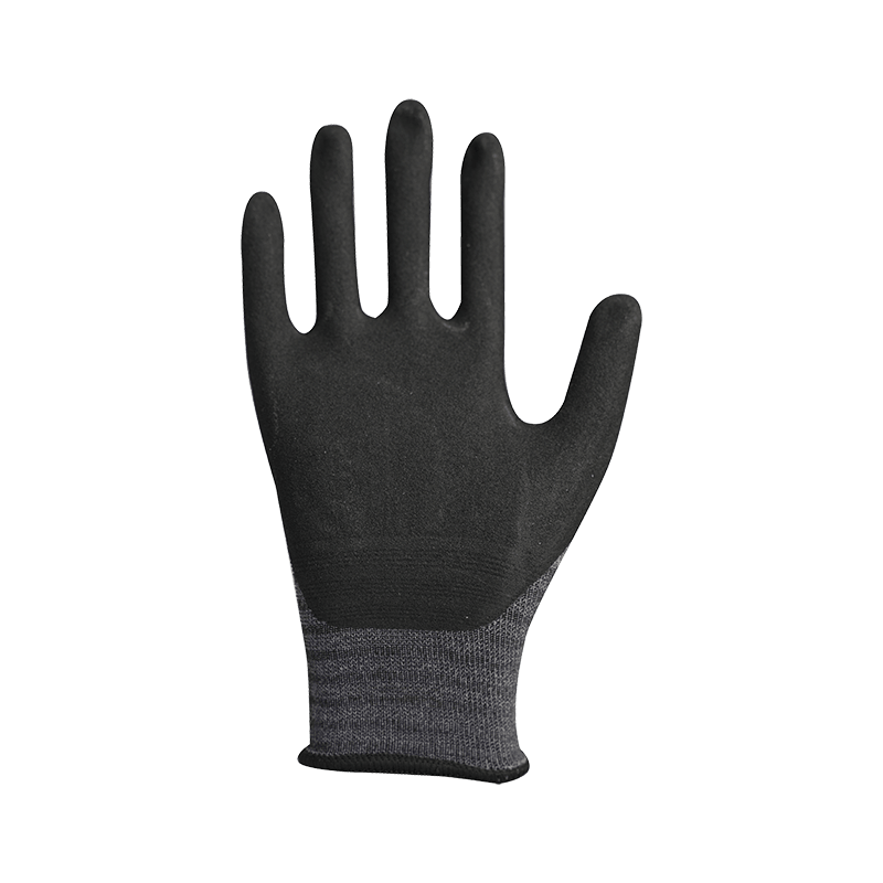 15G nylon/spandex liner med sandholdig nitrilbelegg