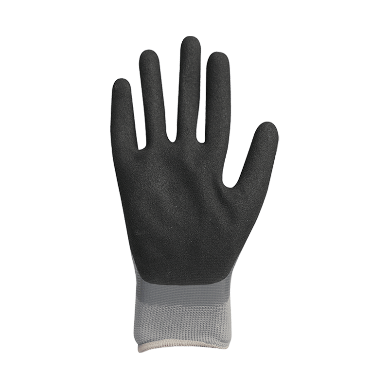 13G polyester liner med sandaktig nitril dobbel belegg